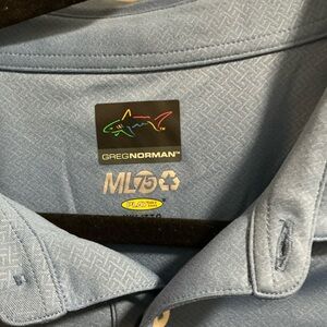Greg Norman Collection Light Blue Polo